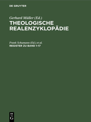 cover image of Register zu Band 1–17